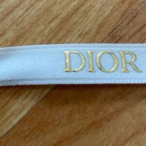 Dior White and Gold Ribbon‎